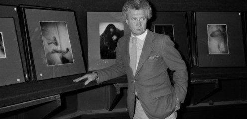 David Hamilton, le 19 novembre 1983 à l'hôtel des ventes de Drouot.