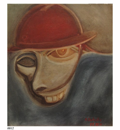 12 Huile sur carton toilé - 46 cm x 55 cm:prêtable