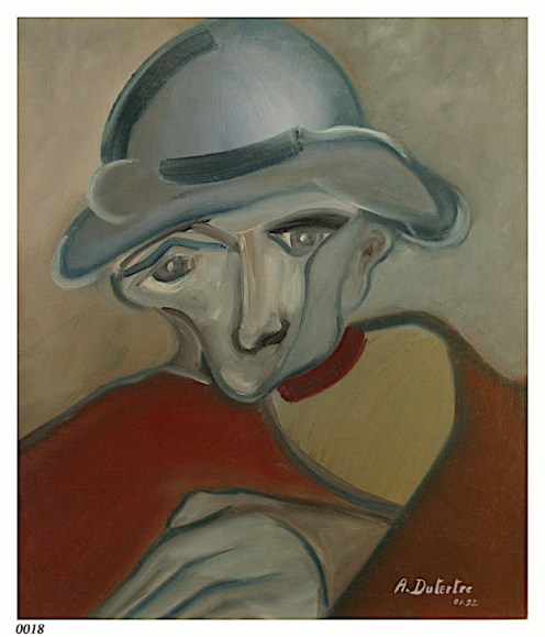 18 Huile sur carton toilé - 46 cm x 55 cm:prêtable