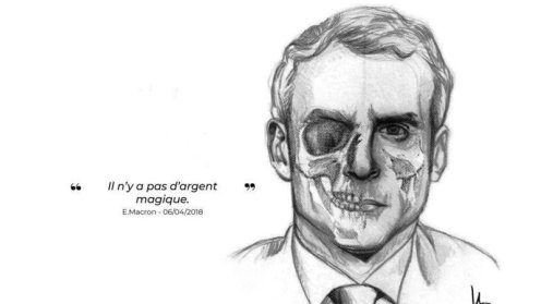 macron l'éborgneur